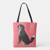  Bernese Mountain Dog Tote Bag (Achterkant)
