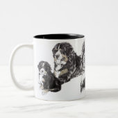 Bernese Mountain Dog Tweekleurige Koffiemok (Links)