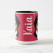 Bernese Mountain Dog Tweekleurige Koffiemok (Center)