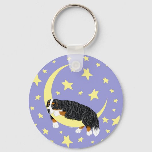 Bernese Mountain Dog Twinkle Sleutelhanger (Voorkant)