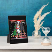 Bernese Mountain Dog Ugly Christmas Sweater Shirt  Fotoplaat (Zijkant)