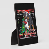 Bernese Mountain Dog Ugly Christmas Sweater Shirt  Fotoplaat (Zijkant)