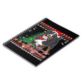 Bernese Mountain Dog Ugly Christmas Sweater Shirt  Notitieboek (Linkerzijde)