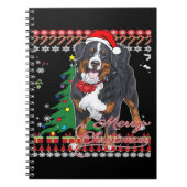 Bernese Mountain Dog Ugly Christmas Sweater Shirt  Notitieboek (Voorkant)