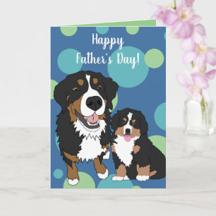 Bernese Mountain Dog vaderdag Kaart
