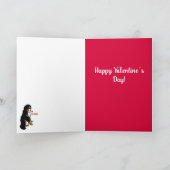 Bernese Mountain Dog Valentijnsdag Bedankkaart (Binnen)