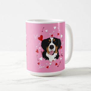 Bernese Mountain Dog Valentijnsdag Koffiemok