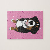 Bernese Mountain Dog Valentijnsdag Legpuzzel (Horizontaal)