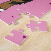 Bernese Mountain Dog Valentijnsdag Legpuzzel (Zijkant)