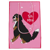 Bernese Mountain Dog Valentijnsdag Medium Cadeauzakje (Achterkant)