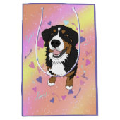 Bernese Mountain Dog Valentijnsdag Medium Cadeauzakje (Voorkant)