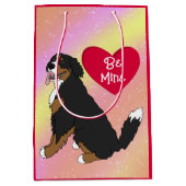 Bernese Mountain Dog Valentijnsdag Medium Cadeauzakje (Voorkant)