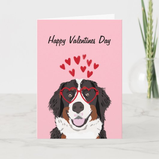 Bernese Mountain Dog Valentijnse Feestdagen Kaart (Voorkant)