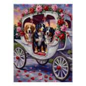 Bernese Mountain Dog Valentine's Day Perfect Poster (Voorkant)