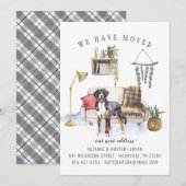 Bernese Mountain Dog | Verplaatsingsaankondiging Aankondiging (Voorkant / Achterkant)