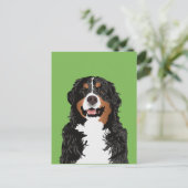 BERNESE MOUNTAIN DOG VOOR BERNESE MOUNTAIN-OUDER BRIEFKAART (Staand voorkant)