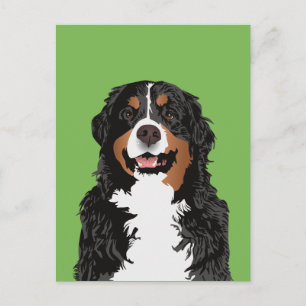 BERNESE MOUNTAIN DOG VOOR BERNESE MOUNTAIN-OUDER BRIEFKAART
