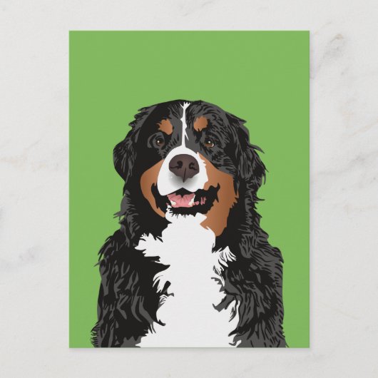 BERNESE MOUNTAIN DOG VOOR BERNESE MOUNTAIN-OUDER BRIEFKAART (Voorkant)