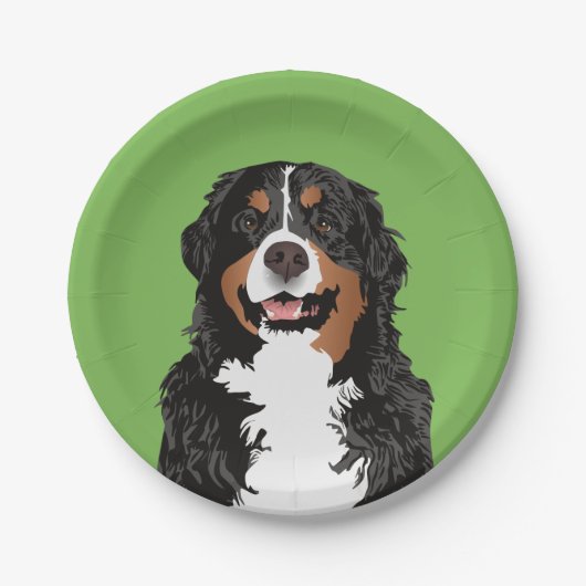 BERNESE MOUNTAIN DOG VOOR BERNESE MOUNTAIN-OUDER PAPIEREN BORDJE (Voorkant)