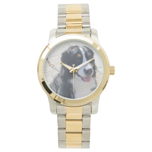 Bernese Mountain Dog Watch Horloge (Voorkant)