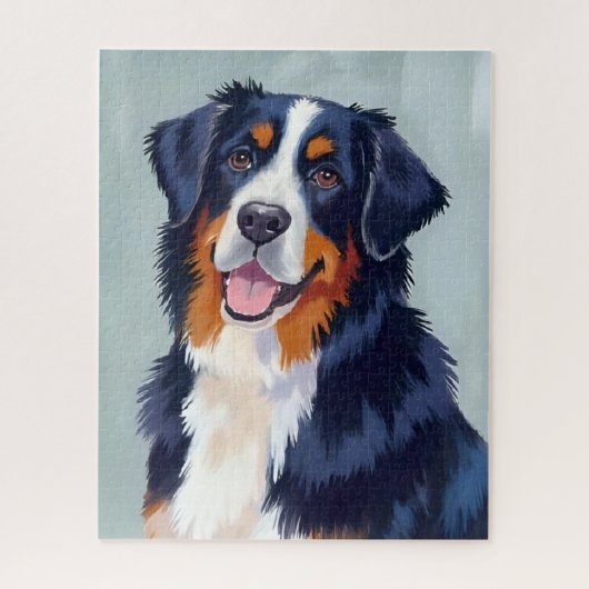 Bernese Mountain Dog | Watercolor Pet Legpuzzel (Verticaal)