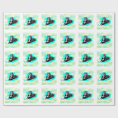 Bernese Mountain Dog Waterverf Art Cadeaupapier (Vlak)