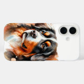 Bernese Mountain Dog Waterverf Art Case-Mate iPhone Case (Achterkant (horizontaal))
