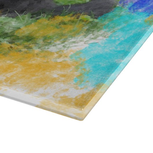 Bernese Mountain Dog Waterverf Art Painting Snijplank (Hoek)