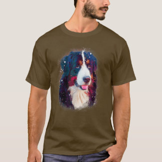 Bernese Mountain Dog waterverf dog dog T-shirt
