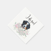 Bernese Mountain Dog Wedding Cocktail Napkins Servet (Hoek)