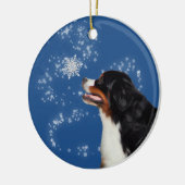 Bernese Mountain Dog Winter Ornament (Links)