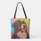 Bernese Mountain Dog Wood Tote Bag (Achterkant)