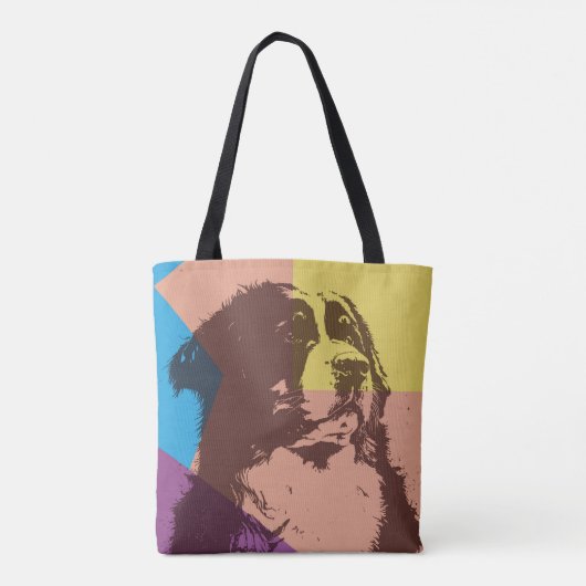 Bernese Mountain Dog Wood Tote Bag (Achterkant)