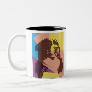 Bernese Mountain Dog Wood Tweekleurige Koffiemok