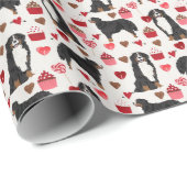 Bernese Mountain Dog Wrapping Paper Cadeaupapier (Rol Hoek)