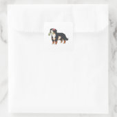 Bernese Mountain Dog Zombie Halloween Vierkante Sticker (Tas)