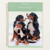 Bernese Mountain Dogs Happy Birthday Planner (Voorkant)