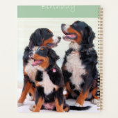 Bernese Mountain Dogs Happy Birthday Planner (Achterkant)