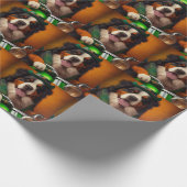 Bernese Mountain Driving Bike St. Patrick's Day Cadeaupapier (Hoek)