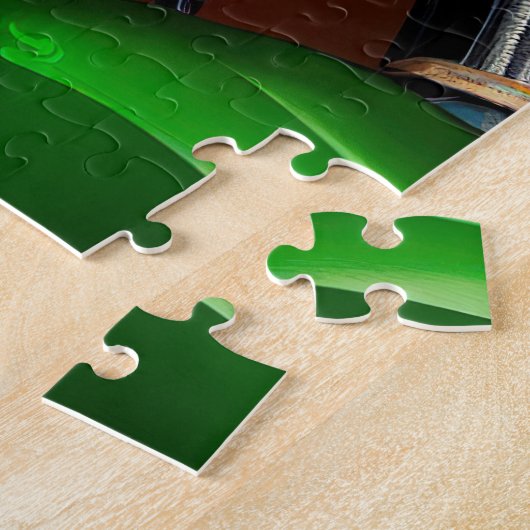 Bernese Mountain Driving Bike St. Patrick's Day Legpuzzel (Zijkant)