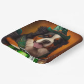 Bernese Mountain Driving Bike St. Patrick's Day Papieren Bordje (Gebogen)