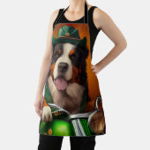 Bernese Mountain Driving Bike St. Patrick's Day Schort (Insitu)