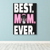 Bernese Mountain | Funny dog giften voor mam Canvas Afdruk (Insitu (Houten vloer))