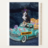 Bernese Mountain Halloween Truck Scary Night Planner (Achterkant)