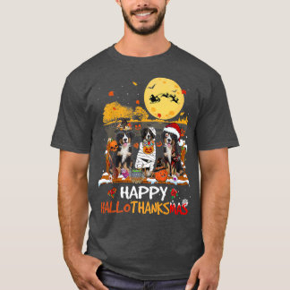 Bernese Mountain Happy Hanksmas Halloween Th T-shirt