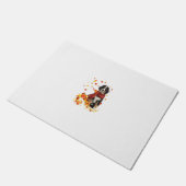 Bernese Mountain Herfst Red Scarf Autumn Leaf Gift Deurmat (Schuin)
