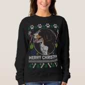 Bernese Mountain Hondenras Ugly KerstSweater Trui (Voorkant)