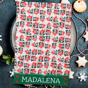 Bernese Mountain Kersthond Theedoek