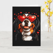 Bernese Mountain Lieve Berner Hond Liefhebber Vale Kaart (Gele Bloem)