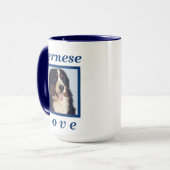 Bernese Mountain Love Dog Gift voor haar koffie Mok (Voorkant links)